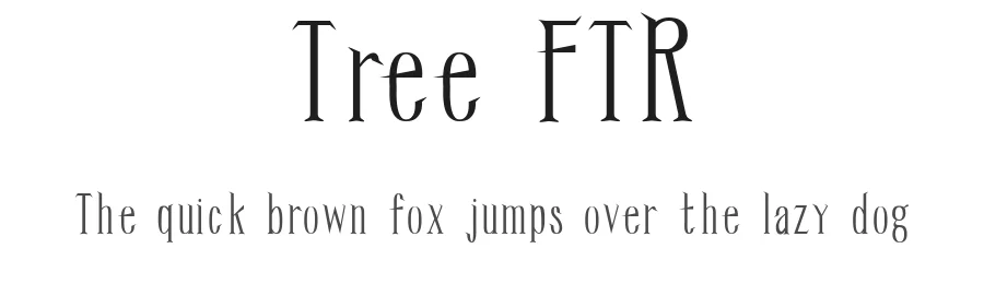 Tree FTR by Fernanda Trejo — Decorative Font