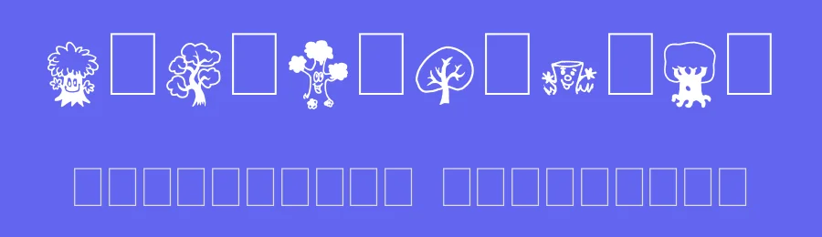 Trees Friends by imagex — Dingbats Font — thumbnail 3