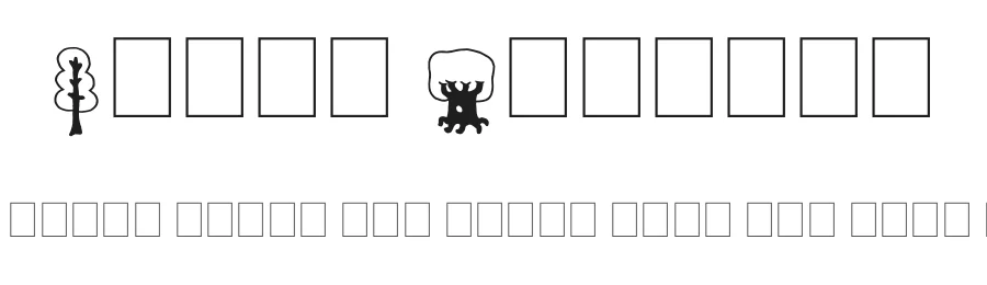 Trees Friends by imagex — Dingbats Font