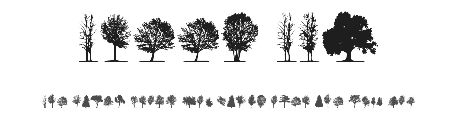 Trees TFB by zanatlija — Dingbats Font
