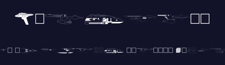 Trekbats by Kiwi Media — Dingbats Font — thumbnail 2