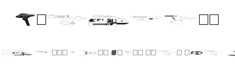 Trekbats by Kiwi Media — Dingbats Font