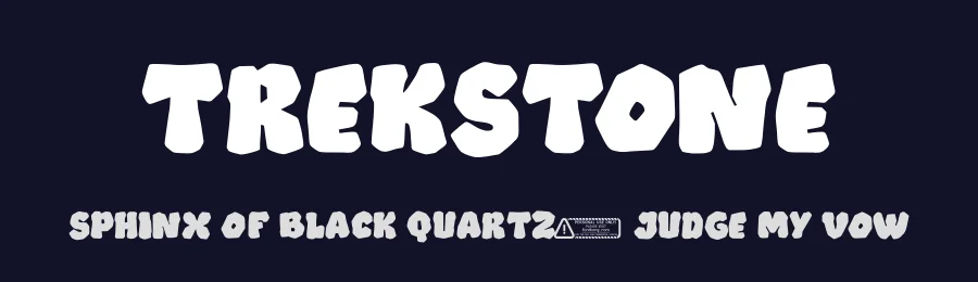 Trekstone by Kong Font — Decorative Font — thumbnail 2