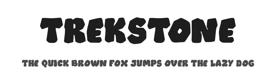 Trekstone by Kong Font β Decorative Font