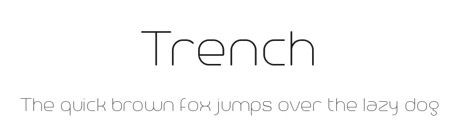 Trench by NimaType — Sans Serif Font