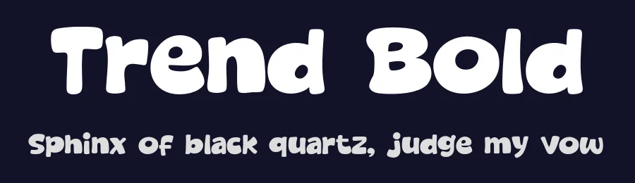 Trend Bold by Khurasan — Decorative Font — thumbnail 2