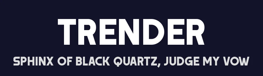 Trender by Daymarius — Sans Serif Font — thumbnail 2