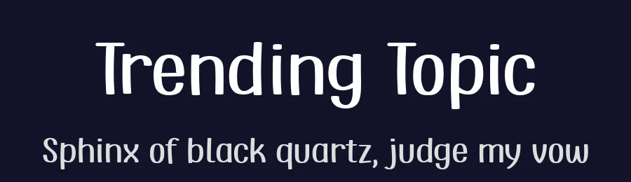 Trending Topic by Gobella — Decorative Font — thumbnail 2