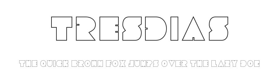 Tresdias by Asclê de Oliveira — Decorative Font