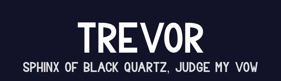 Trevor by DM Letter Studio - Dimas Prasetyo — Sans Serif Font — thumbnail 2
