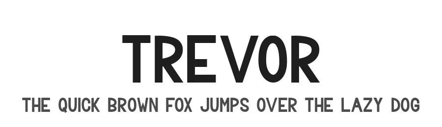 Trevor by DM Letter Studio - Dimas Prasetyo — Sans Serif Font