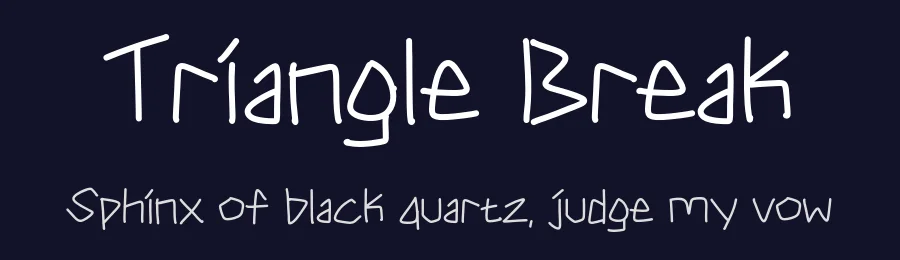 Triangle Break by Origin Type — Script Handwritten Font — thumbnail 2