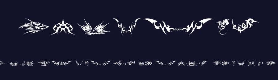 Tribalz by Marioz — Dingbats Font — thumbnail 2