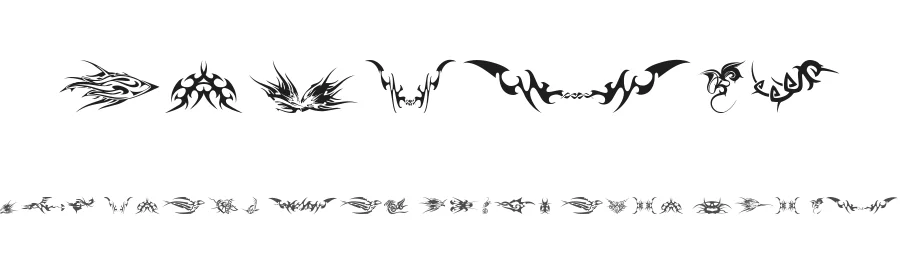 Tribalz by Marioz β Dingbats Font