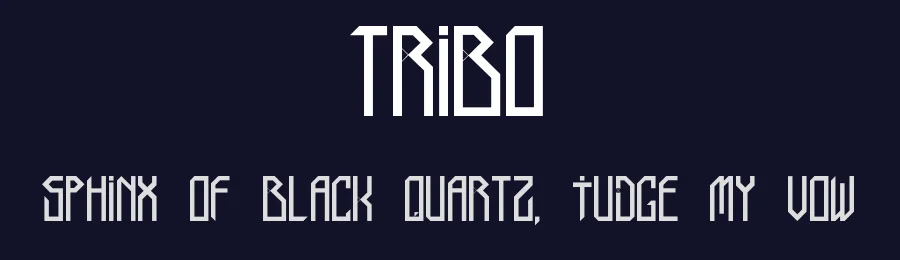 Tribo by Mixi Ignacio — Display Font — thumbnail 2