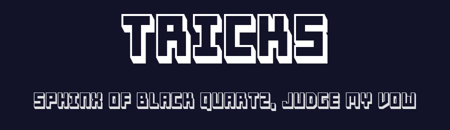 Tricks by Vladimir Nikolic — Display Font — thumbnail 2