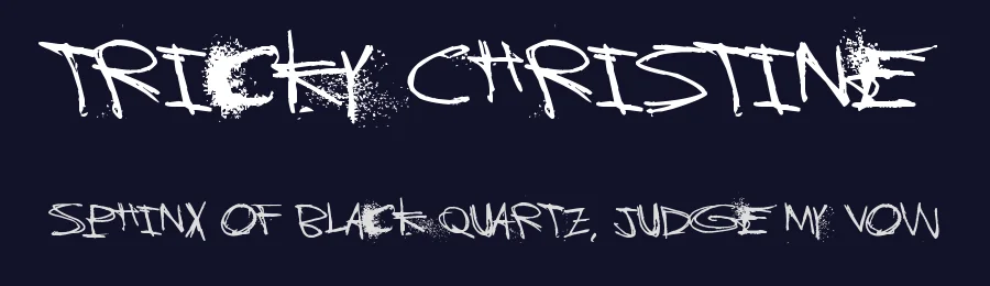 Tricky Christine by Juha Korhonen — Script Handwritten Font — thumbnail 2