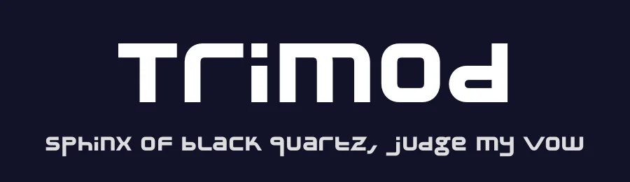 Trimod by Marcin Gajos — Display Font — thumbnail 2