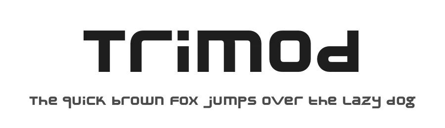 Trimod by Marcin Gajos β Display Font