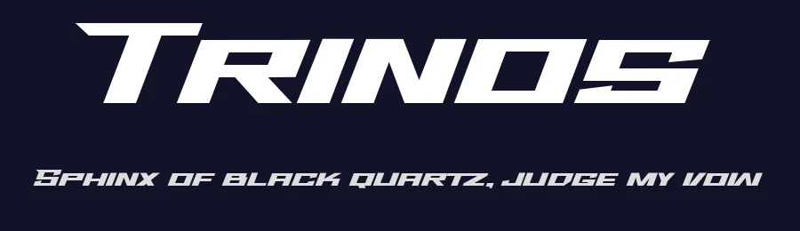 Trinos by Arterfak Project — Display Font — thumbnail 2