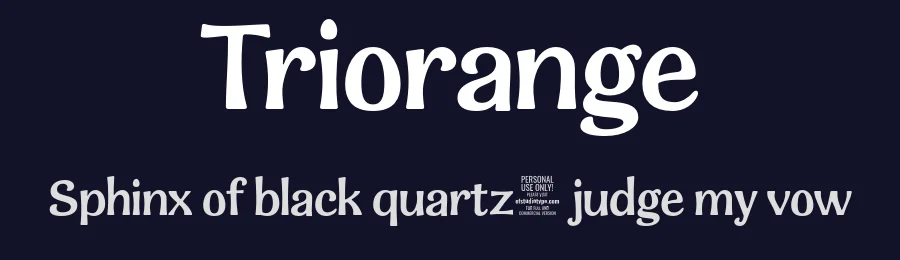 Triorange by Ef Studio — Decorative Font — thumbnail 2
