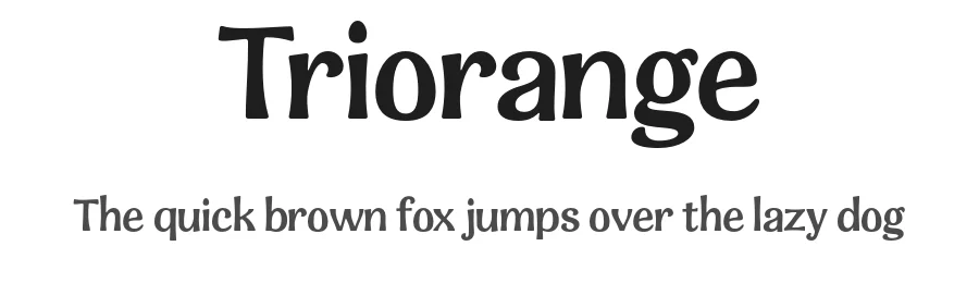Triorange by Ef Studio β Decorative Font