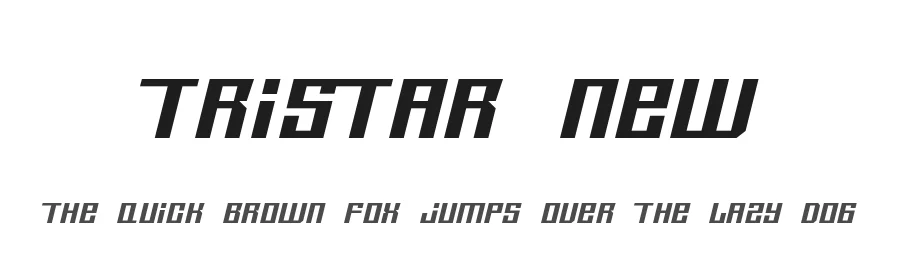 Tristar New by Treestaar — Display Font