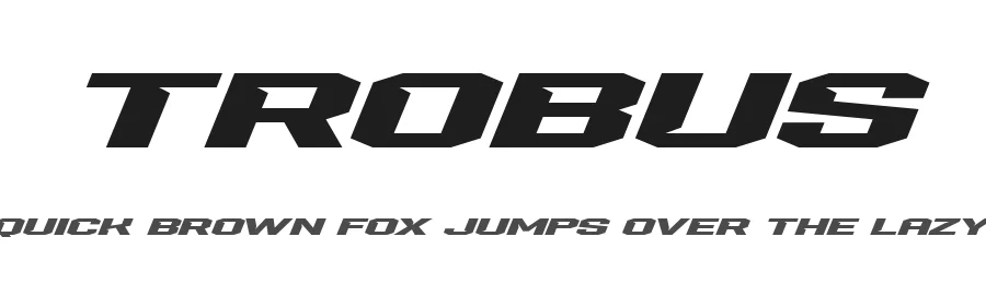 Trobus by Variatype — Display Font