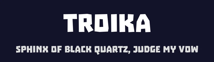 Troika by JCfonts — Decorative Font — thumbnail 2