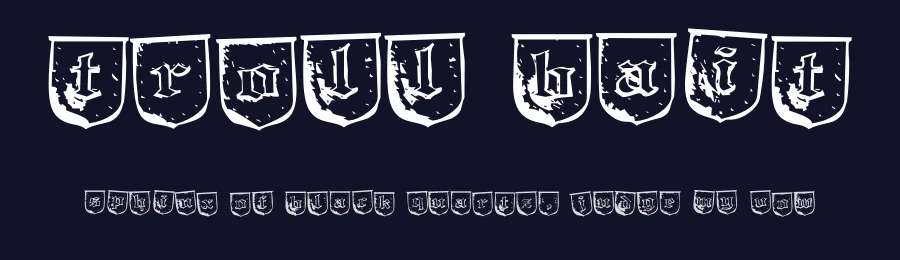 Troll Bait by Typodermic Fonts — Decorative Font — thumbnail 2