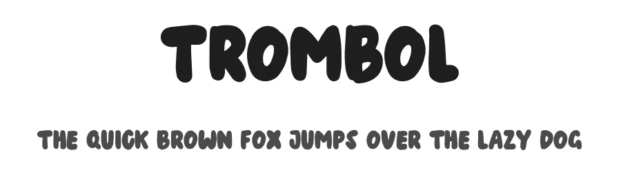 Trombol by Ade Budiman — Decorative Font