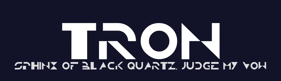 Tron by Paul Albers — Display Font — thumbnail 2