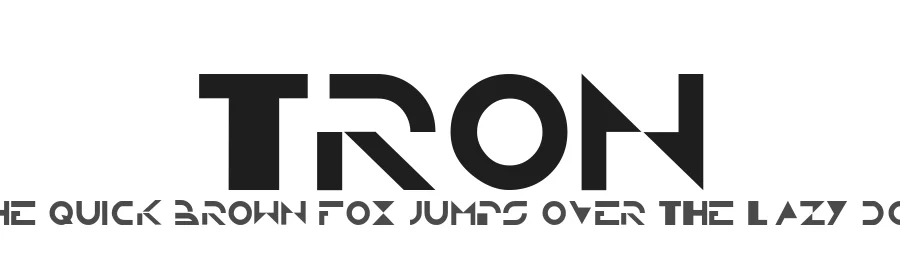 Tron by Paul Albers — Display Font