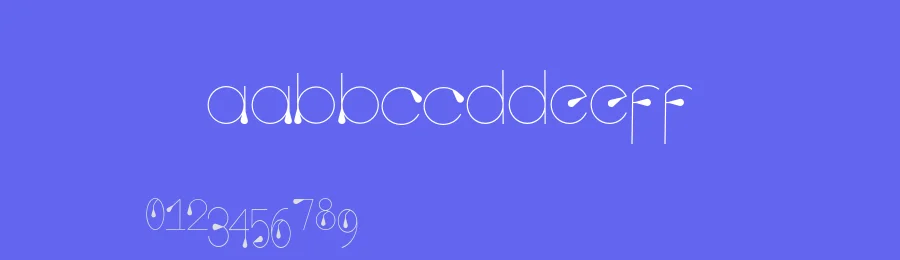 Tropfen by Aguirre ospina Paloma del Sol — Decorative Font — thumbnail 3