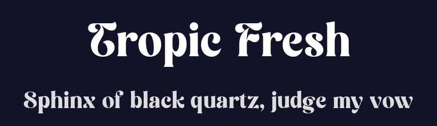 Tropic Fresh by Sign Studio — Decorative Font — thumbnail 2