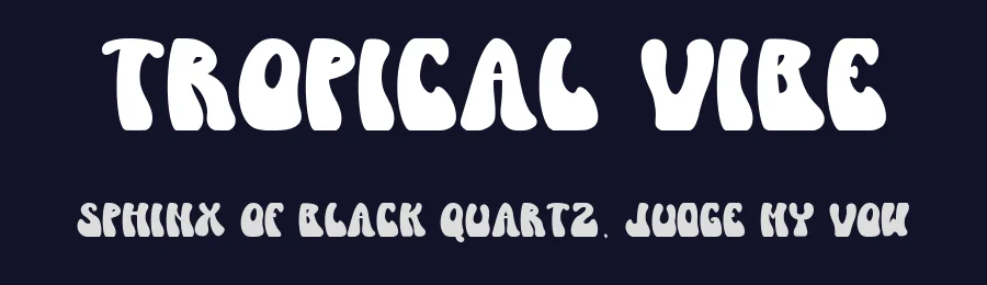 Tropical Vibe by Asep Rendi — Decorative Font — thumbnail 2