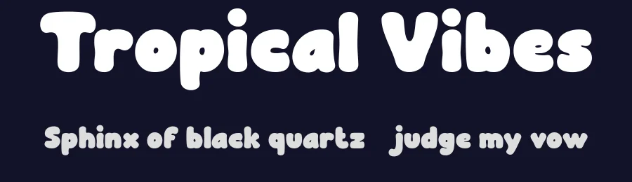 Tropical Vibes by Achmad Yani — Decorative Font — thumbnail 2