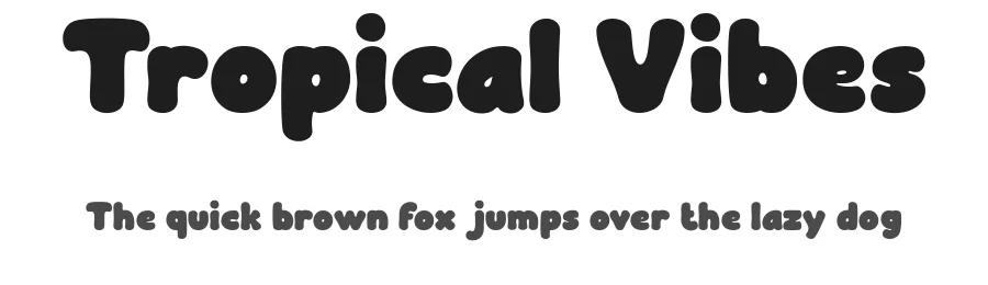 Tropical Vibes by Achmad Yani β Decorative Font