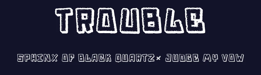 Trouble by Qkila — Decorative Font — thumbnail 2