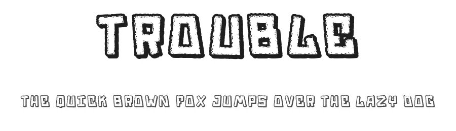 Trouble by Qkila — Decorative Font