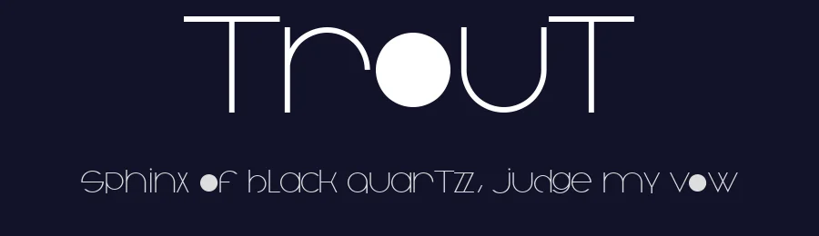 Trout by paintblack — Sans Serif Font — thumbnail 2