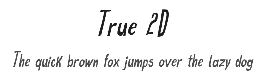 True 2D