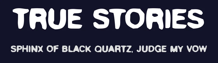 True Stories by Robotic Attack Fonts — Decorative Font — thumbnail 2