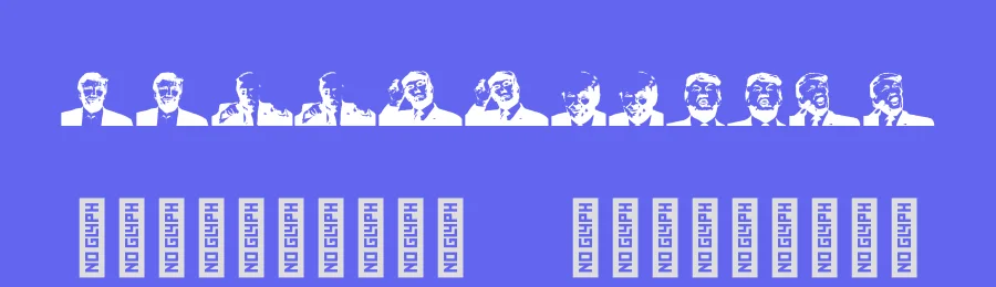 Trump by Simon Dunford — Dingbats Font — thumbnail 3