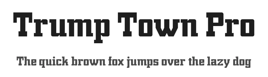 Trump Town Pro by CheapProFonts — Serif Font