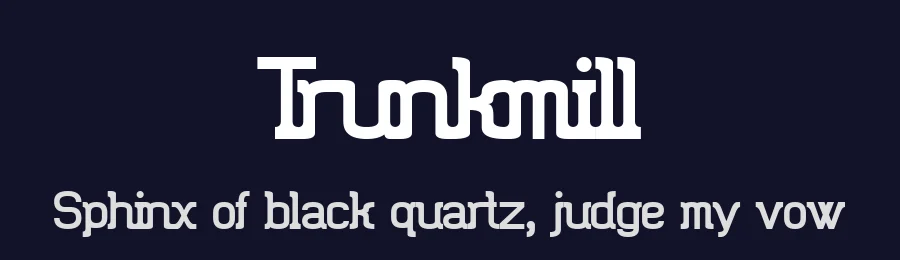 Trunkmill by Johan Aakerlund — Sans Serif Font — thumbnail 2