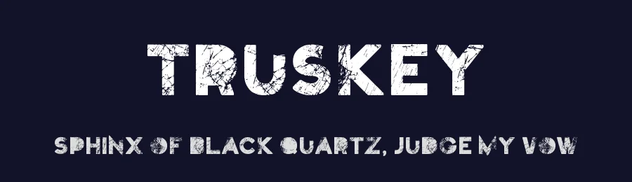 Truskey by Dirt2.com - SickCapital — Decorative Font — thumbnail 2