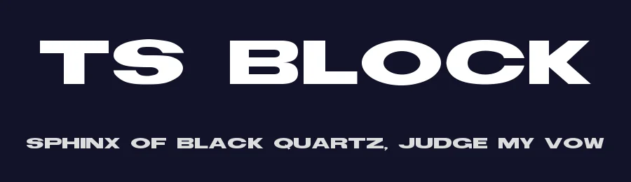TS Block by Steve Ferrera — Sans Serif Font — thumbnail 2