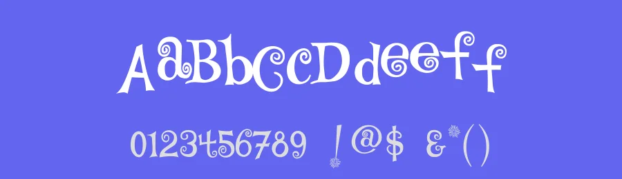 TS Curly by Steve Ferrera — Decorative Font — thumbnail 3