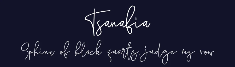 Tsanafia by Aisyah — Script Handwritten Font — thumbnail 2